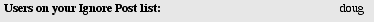 Ignore Post List - edited Preferences